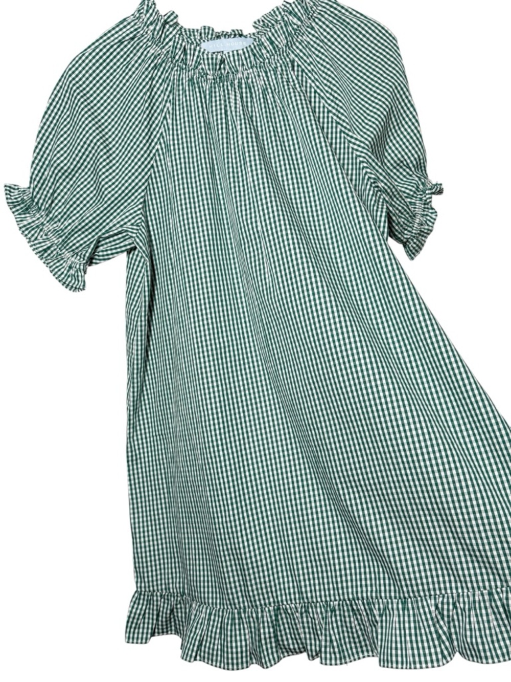 Hill House Katherine Nap Dress in Emerald Green Gingham Size Large - Picture 6 of 10